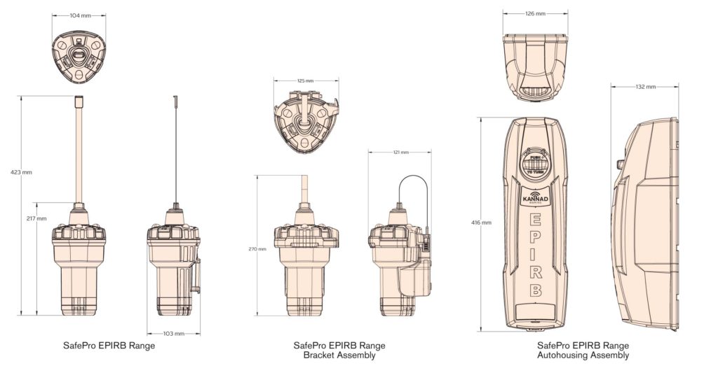 Kannad SafePro AIS Auto EPIRB Damarine